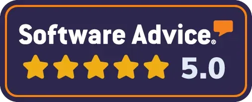 5-star reviews on Software Advice metricVOICE by Fastmetrics