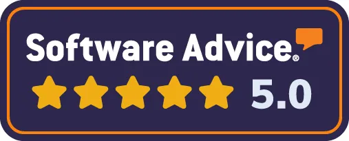 5-star reviews on Software Advice metricVOICE by Fastmetrics