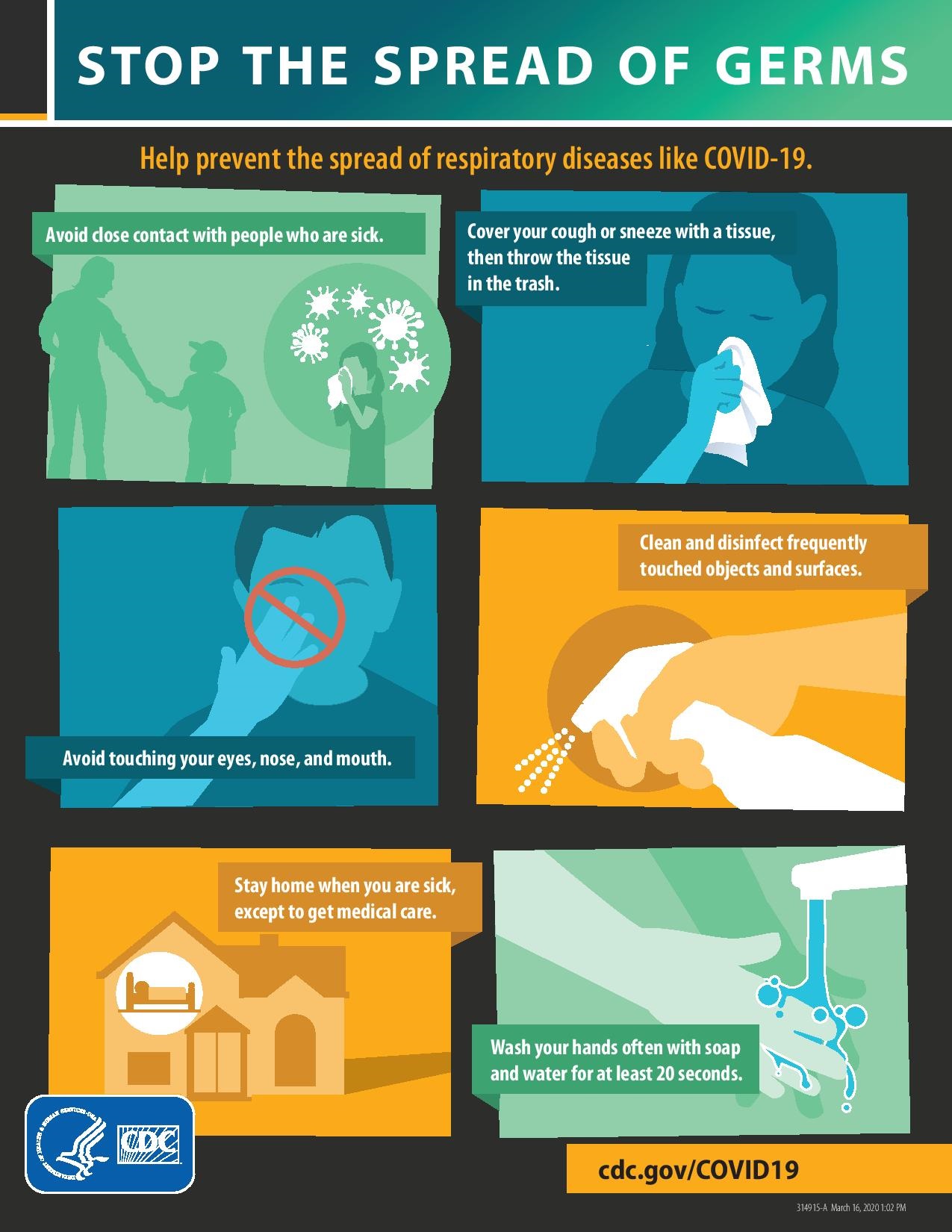 coronavirus (COVID-19) how to stop spreading germs