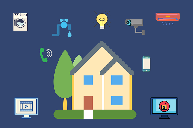 home automation with smart IoT devices connected